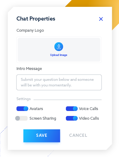 TeamSupport Chat Properties Illustration