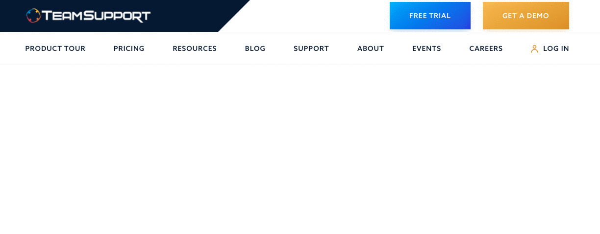 Teamsupport Web navigation Design